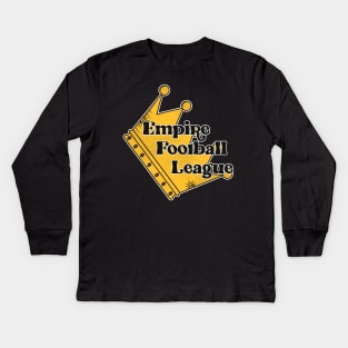 Defunct Empire Football League Kids Long Sleeve T-Shirt